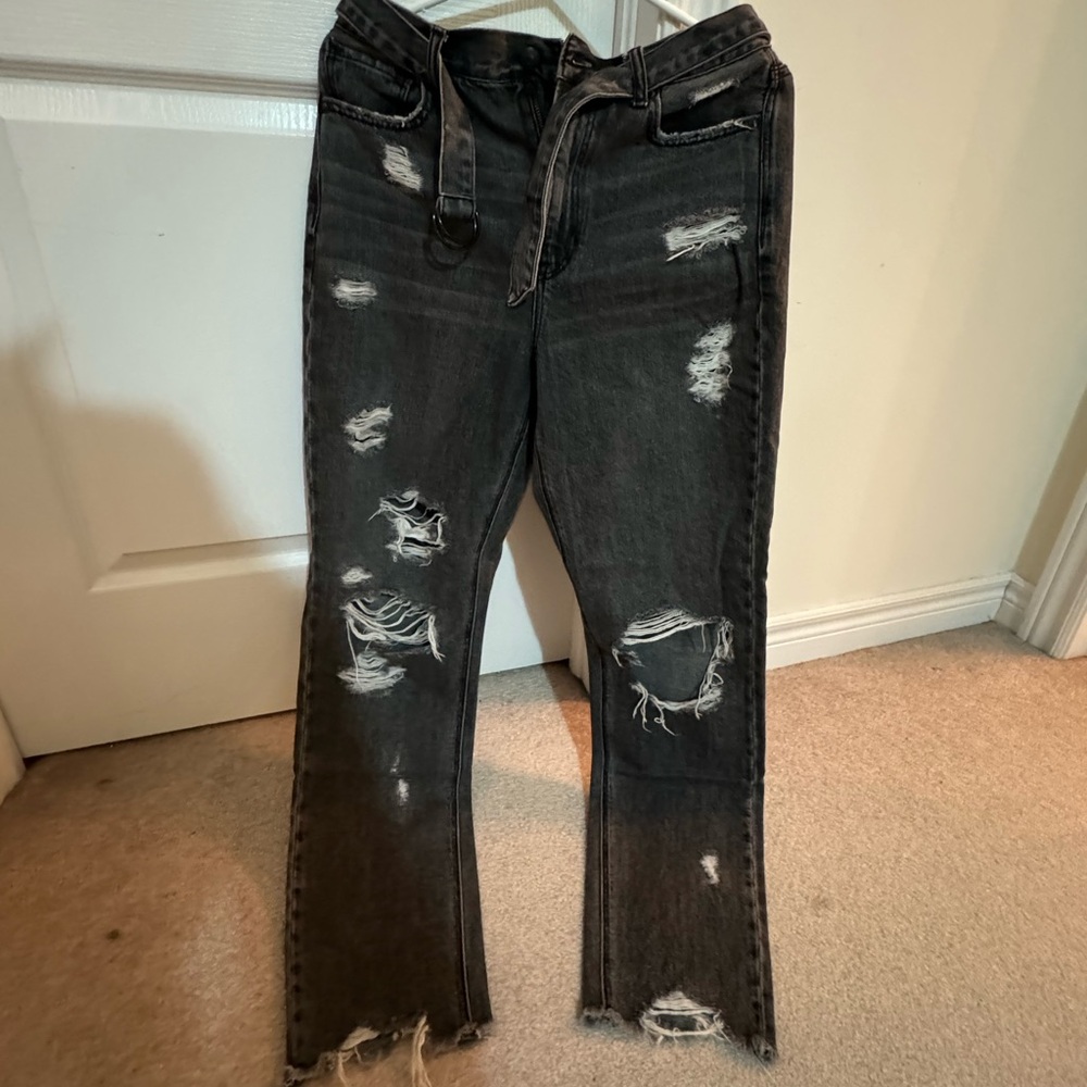 Ripped mom jeans